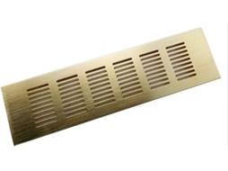Grelhas de Ventilação retangulares em Malha de Alumínio com 200 mm de largura e acabamento dourado S/MARCA