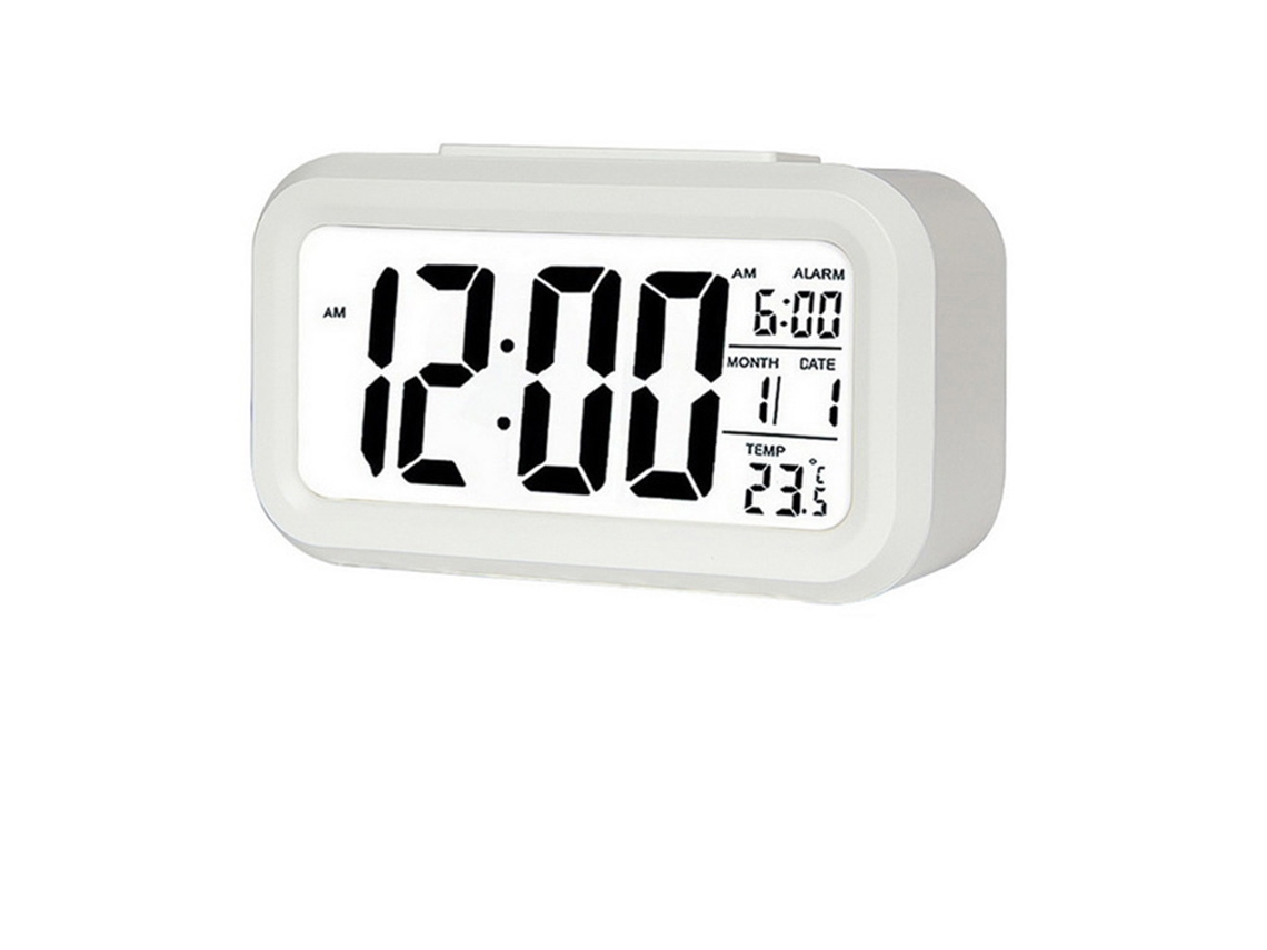 Laxiscreed Relógio Despertador Eletrônico Com Sensor De Luz, Luminoso E Operação Silenciosa Para O Seu Quarto