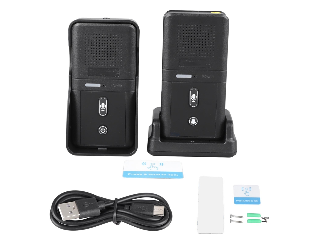 Campainha De Porta Intercom Sem Fio (intercom De Voz, Equipada Com Bateria Incorporada)