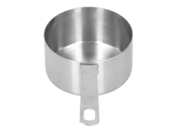 Lurelia Copo Medidor, Copo Medidor De Aço Inoxidável 304, Colher Medidora Para Assar Com Escala, Acessórios De Cozinha 1/2 Xícara, 0-2 Cm, 2 Cm