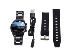 Relógio Inteligente com Monitoramento Ecg+ppg, Tela 1,5 Polegadas, Pulseira de Aço Inoxidável para Negócios e Esportes. EOOCOO