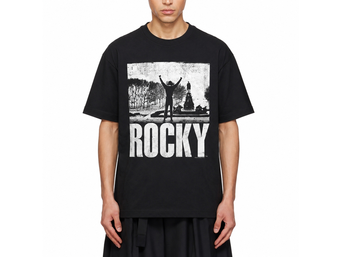 Rockinstone Rocky Movie Rocky Balboa Black Adult T-shirt Size:xxxl