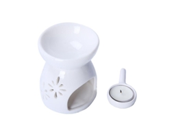 Forno de aromaterapia de cerâmica branca Oco da Com Design para óleos essenciais e velas - Decoração para casa