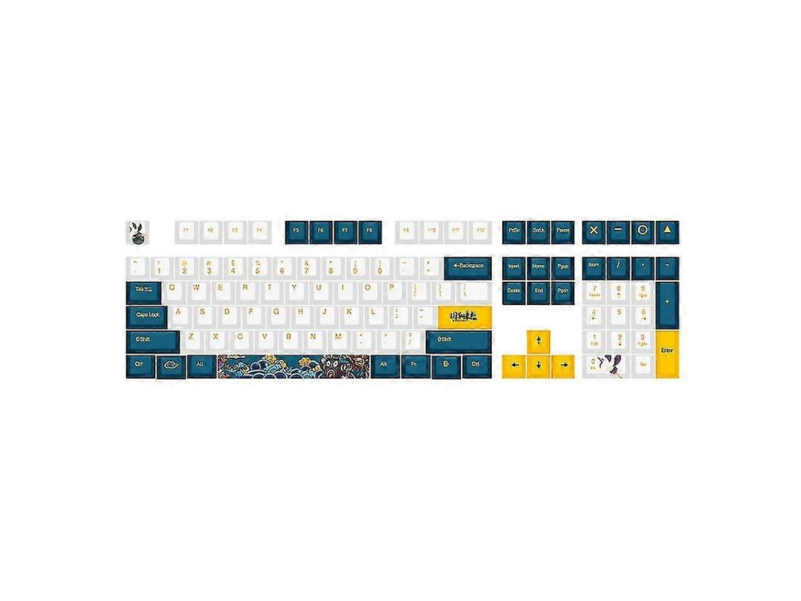 108 Teclas De Teclado National Chic Keycap Cherry Pbt Dye Sub Customizadas Teclas De Teclado Mecânico Slowmoose