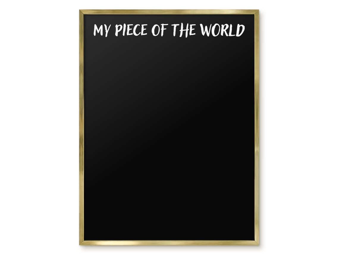 Magnetic Board My Piece Of The World For The Living Room Espelharte (60x80 Cm)