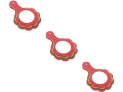 Conjunto De 3 Peças De Medidores Circulares De Diâmetro Para Classificação De Cerejas.