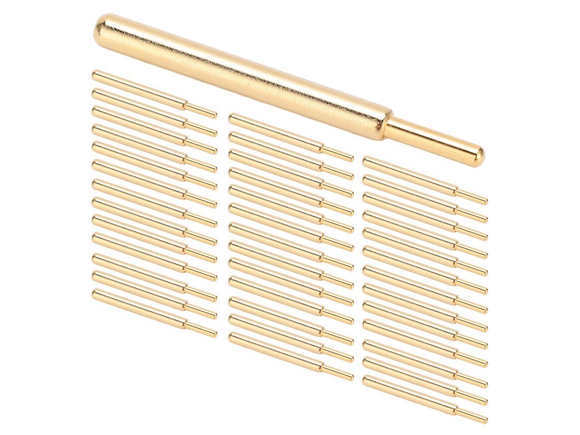 Yuru 50pcs Agulha de Mola 3.2mm Pino de Teste Redondo Cabeça Estável para Componentes Eletrônicos Ferramentas de Teste
