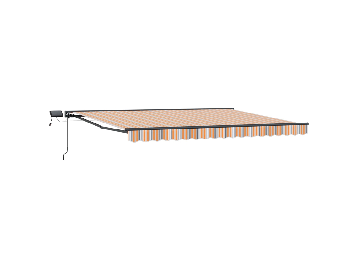 Conjunto 1 Toldo Manual Vidaxl Antracite Alumínio (5 X 3 M)