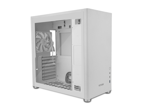 Caixa PC YEYIAN Hussar Plus Atx Vidro Temperado Usb 3.2 Branco