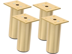 Tofficu Conjunto De 4 Pés Móveis Ajustáveis Para Substituição, Ideais Para Sofá, Mesa, Cadeira, Escrivaninha E