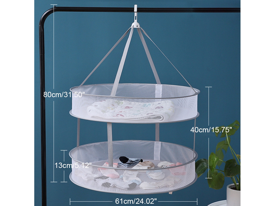 Collapsible Windproof Clothes Drying Basket Eoocoo