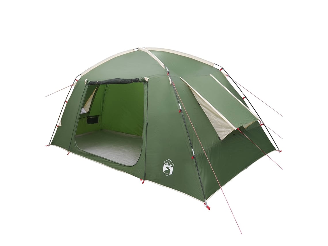 Conjunto 1 Barraca De Cabana Ao Ar Livre Vidaxl Verde Poliéster (400 X 210 X 180 Cm)