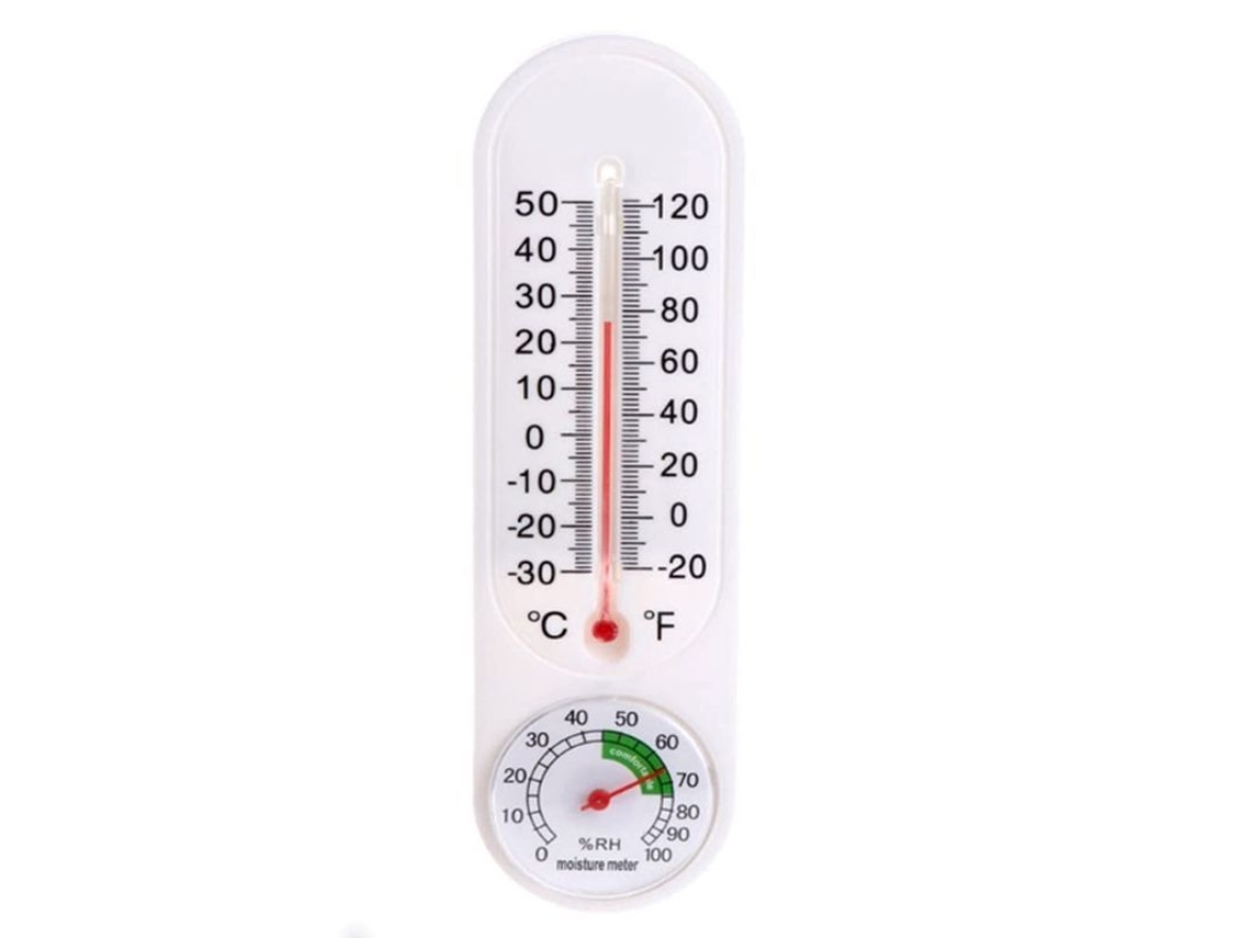 Termômetro E Higrômetro Interno Da Parede Nicejoy Para Estufa, Escritório, 23cm, Abs, 46g