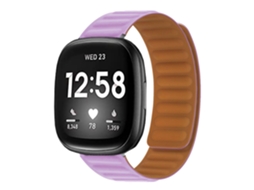 Bracelete de Elos Magnéticos para Fitbit by Google Sense 2 Roxo