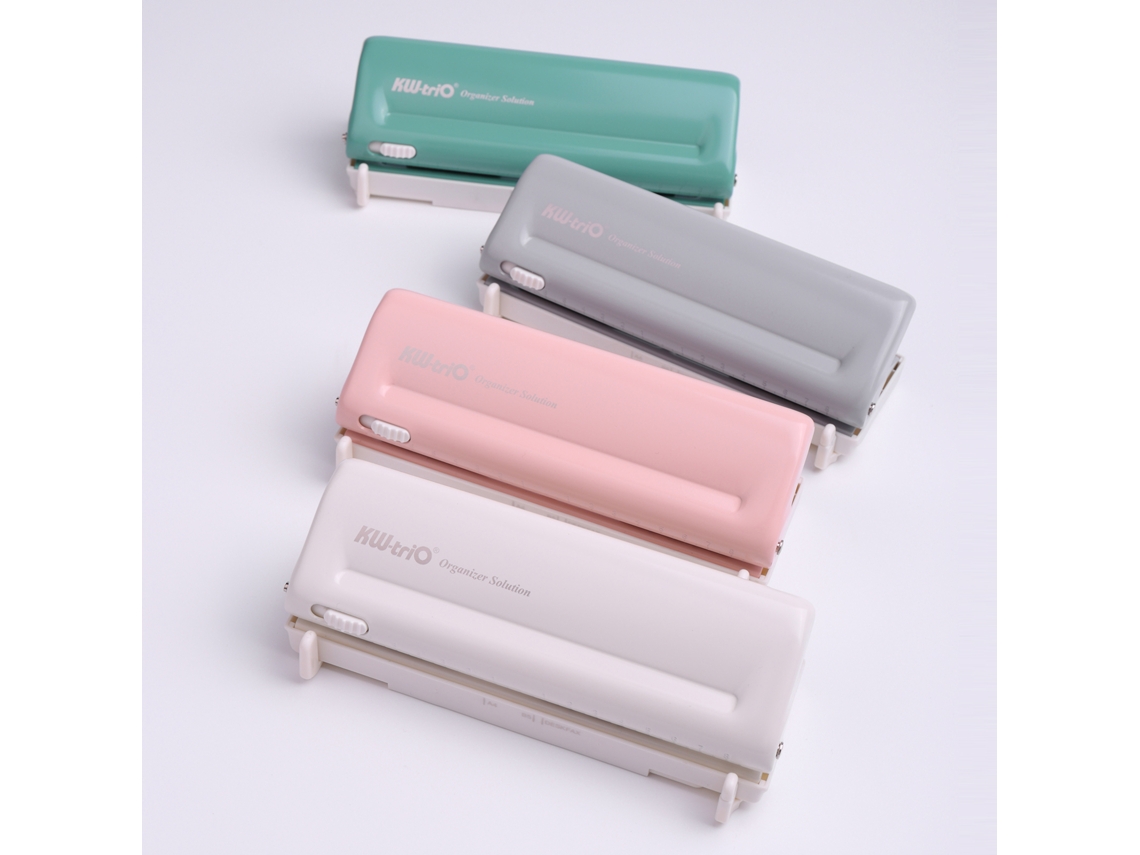 Perfuradora De Mesa Ajustable Con 6 Orificios Para A4/a5/a6/a7/b5, Capacidad De 10 Hojas, Para Oficina/escuela/casa