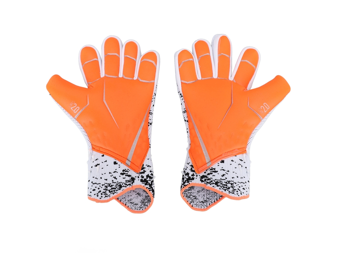 Yncm-luvas De Goleiro Nylon Latex 2pcs Branco Tamanho 8
