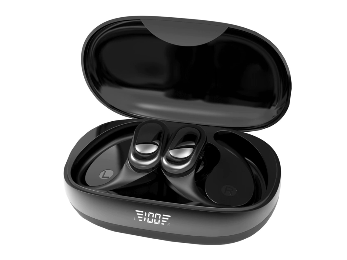 Auricular Sem Fios Bluetooth X10 Com Display Led E Microfone Integrado Preto Elysve