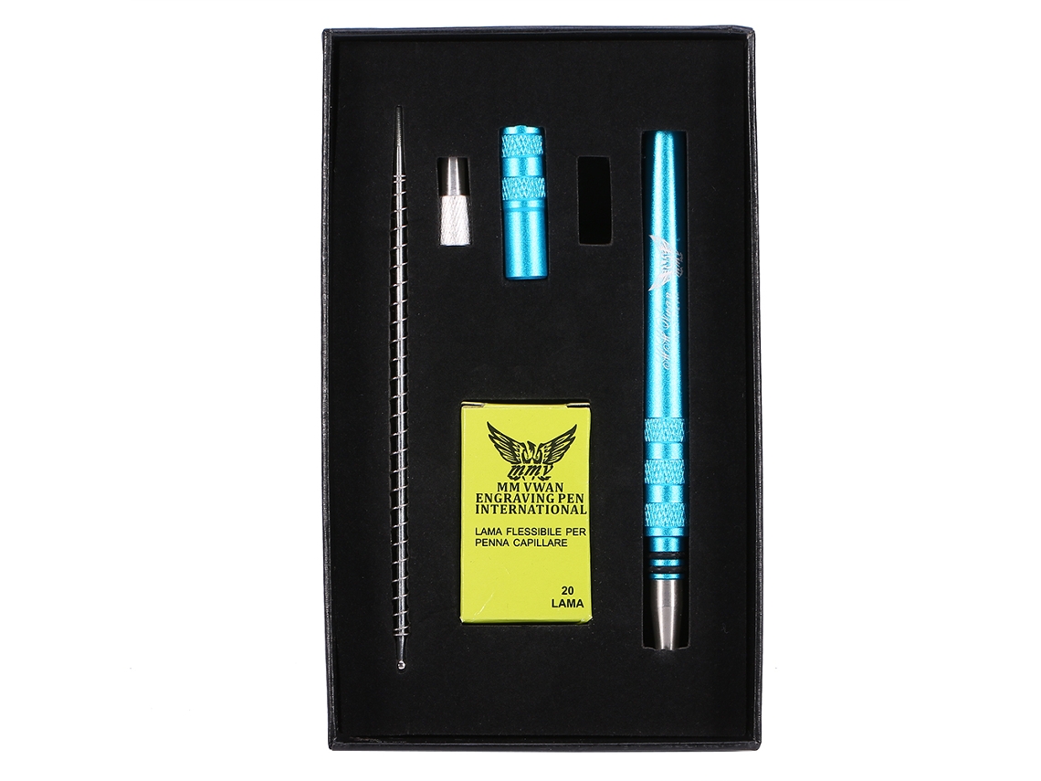 2026 lápiz de Engraving para Pelo Cejas Barba Estilo Profesional Razor Estilista Azul