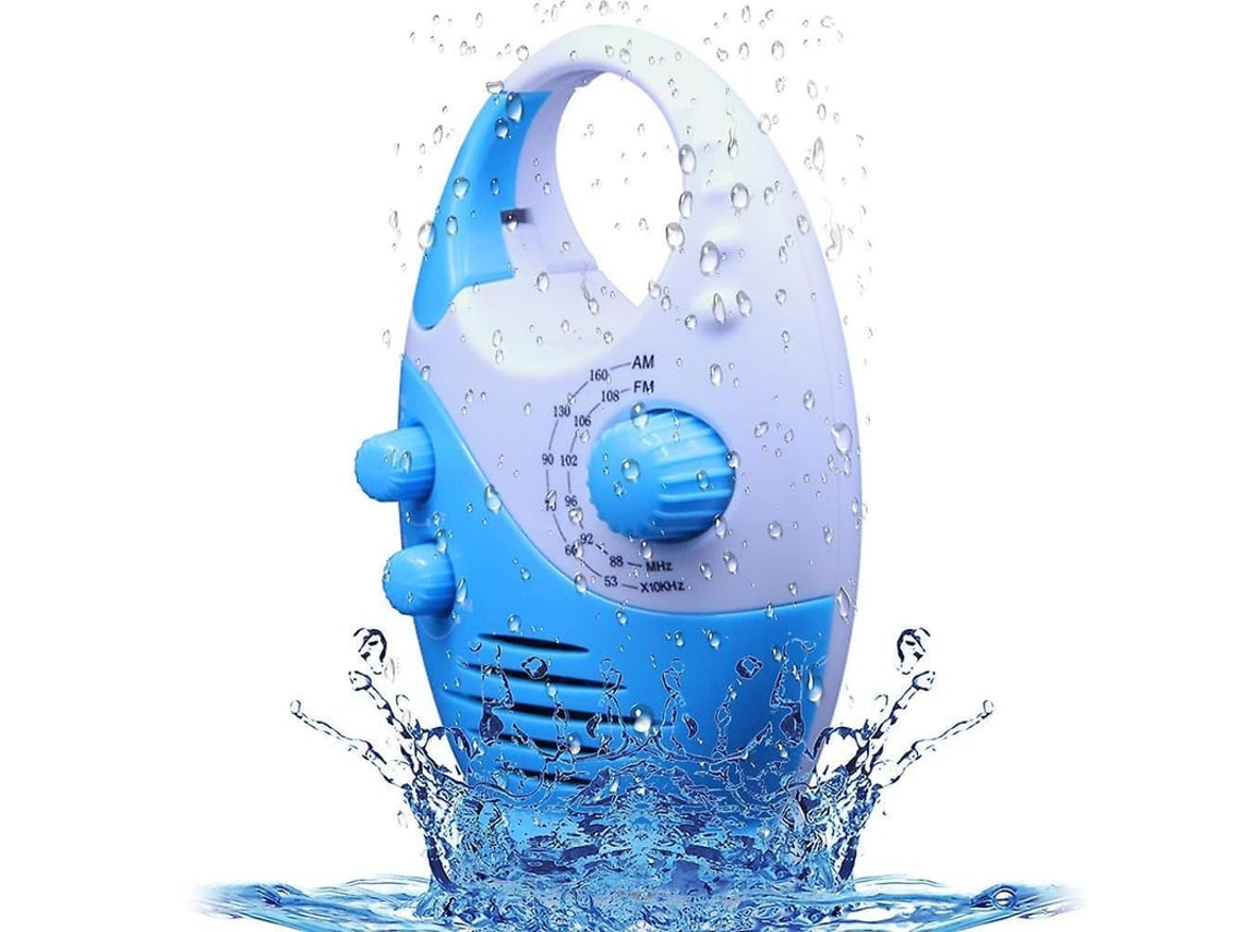 Radio De Ducha Impermeable Ipx5 Com Am/fm, Volume Ajustável E Design Compacto Para Banheiro, Quarto E Garagem