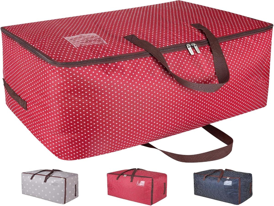 Lurelia Saco Organizador 100 L Para Roupas e Mudanças, Oxford Impermeável, Fecho Zíper E Com Alça Casa