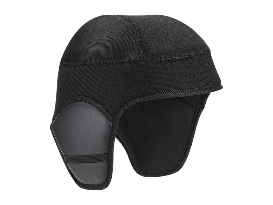 Capacete de Ciclismo com Forro Térmico em Fleece e Capuz Removível, Gorro de Inverno À Prova de Vento para Homens. TAISHENGDA