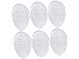 3 Pares De Protetores Calcanhar Em Gel Transparente, Almofadas Confortáveis Para Calcanhares Femininos E Infantis