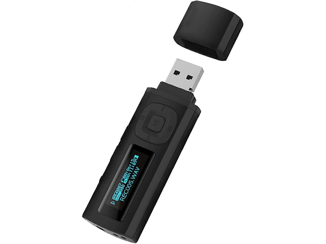 MP3 Player USB de 8 GB com Bluetooth 4.0, reprodutor de música portátil HiFi Lossless, MP3 Player Slowmoose