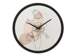 Relógio De Parede Flor -b- Cm Ø 40x3,5 Único / Multicolorido