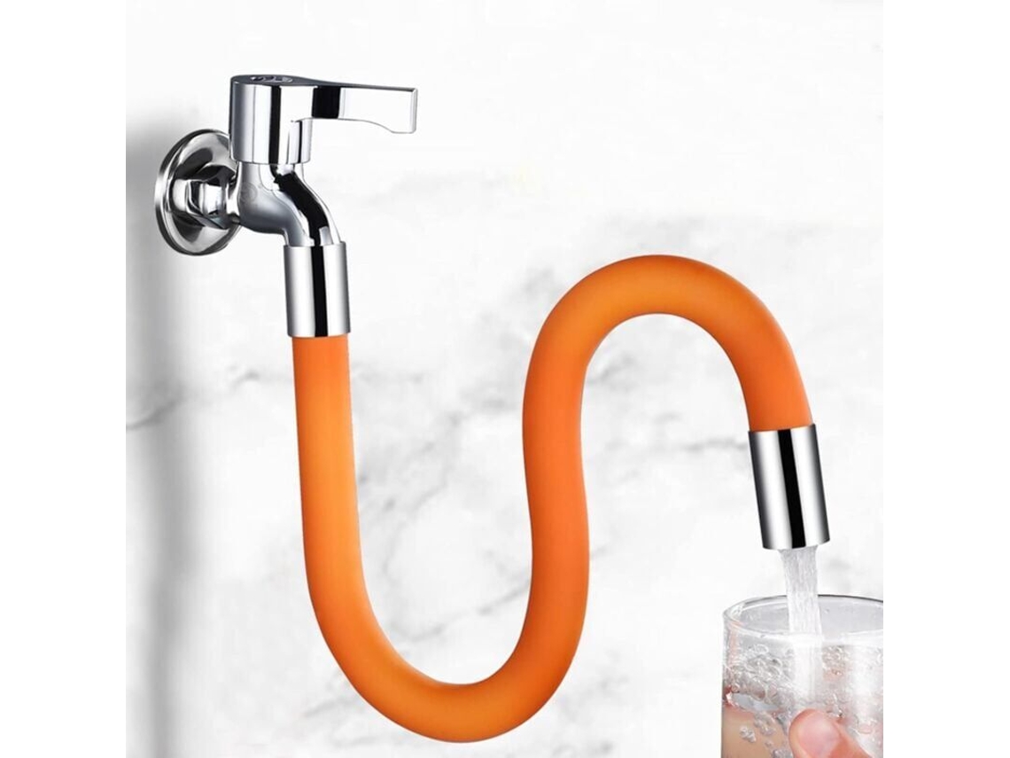 Mangueira Extensora Para Torneira De Cozinha, Espuma Universal Com Conector Cozinha E Banheiro Rotação 360 ​​graus Aquaforge (20 Cm)