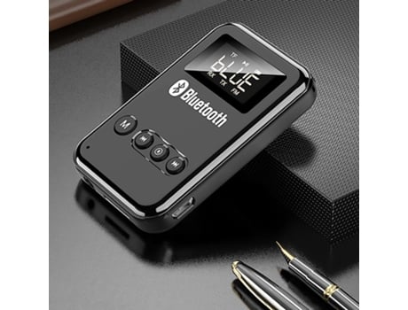 Transmissor Receptor Vaorlo Sem Fio 4 Em 1 Adaptador Fm Bluetooth 5.0 Transmissão Tf Card Play Led Display Música Estéreo Para Fones De Ouvido Tv