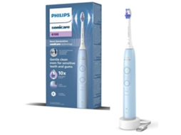 Sônica Dentes Escova - PHILIPS - Sonicare 6100 Hx7406/01 - Azul - Escovação Modes - Gengivas Protection