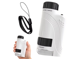 Microscópio Portátil 60, 120x com Led/uv e Baterias BRILVIBERA