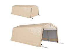 Tenda Para Garagem/estacionamento, Dimensões 6,2 M (c) X 3,3 M (l) X 2,4 M (a), Robusta Em Aço Galvanizado, Pe De Alta Densidade 150 G/m²