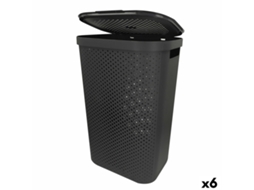 Cesto de roupa Curver Infinity (plástico cinza, 60 L)