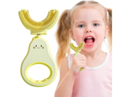 Escova de Dentes Infantil 360° Macia e Segura em Formato U, Fofa Interessante para Limpeza Dental Profunda Crianças GOKOCO