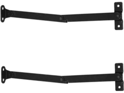 Dobradiças De Suporte Para Tampas Caixas Ferro Estilo Vintage, 2 Peças