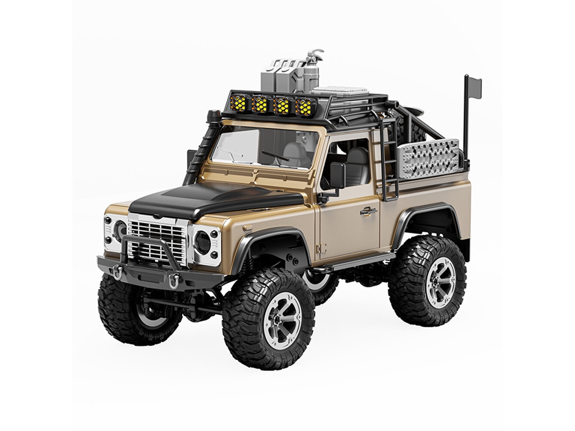 Verdekfplan Kf90 1/12 2.4g 4wd Rc Carro de Escalada Rock Crawler Camião Controlo Proporcional Completo Carro de Escalada Off road com Luzes Rtr MDUG