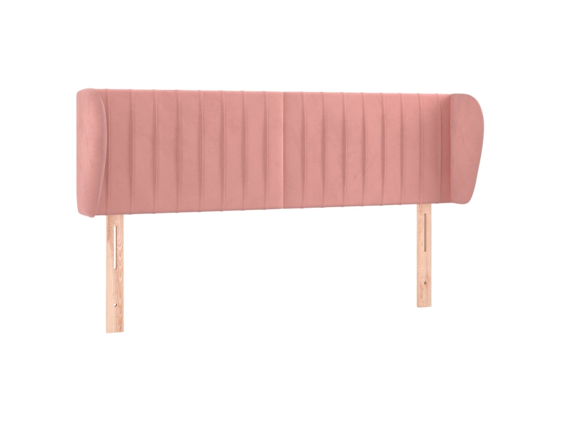 Cabeceira C/ Abas Veludo 147x23x78/88 cm Rosa MAISON EXCLUSIVE