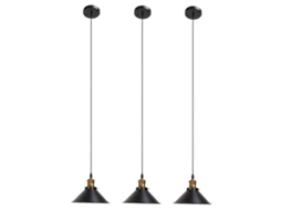 3set Lâmpada de Teto de Ferro Forjado E27 | S/MARCA