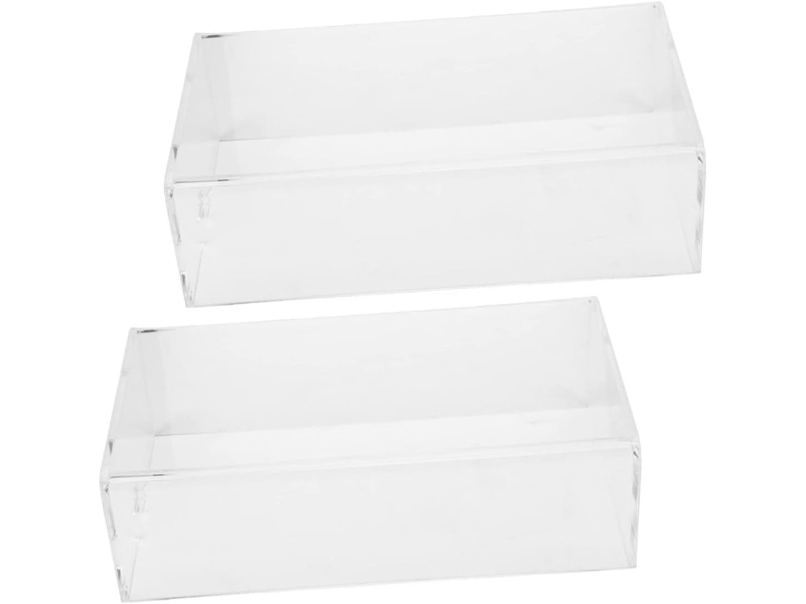Capa Protetora para Mouse, Conjunto com 2 Unidades, Lavável, Durável, Acrílico Transparente SFUSHOS