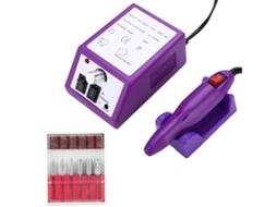 Kit Profissional De Polimento Elétrico De Unhas, Ideal Para Nail Art - Roxo