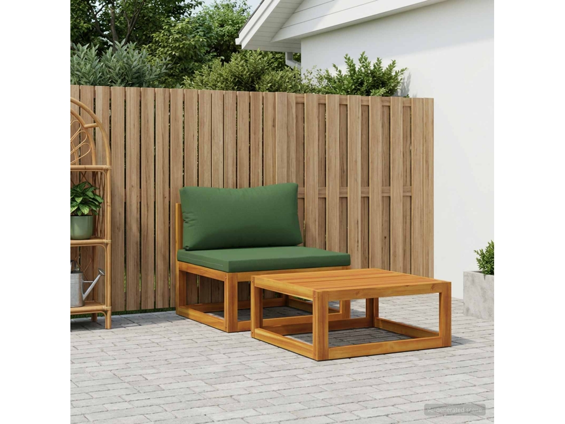 Vidaxl Conjunto De Sofás Modulares Com Almofadas 2 Unid.