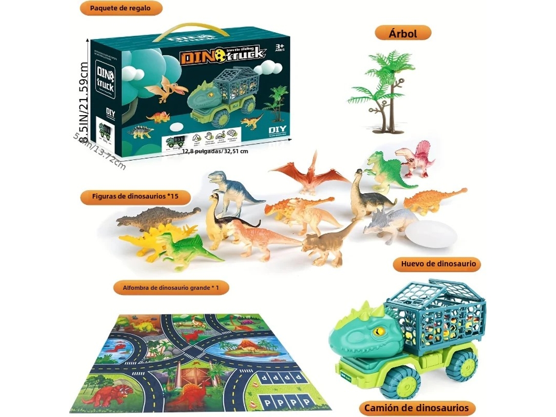 (tyrannosaurus Rex B) Brinquedo De Caminhão Dinossauro Grande Event Matrix Jogo De Dinossauros, Incluindo Ovos De Dinossauro