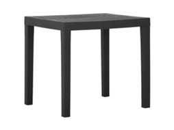 Vidaxl Mesa De Jardim 79x65x72 Cm Plástico Cinzento