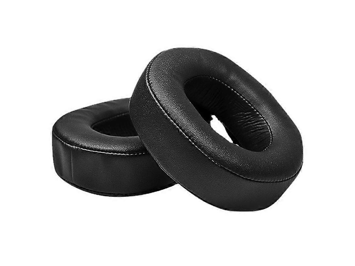 Pacote com 2 almofadas de substituição em couro proteico para aparelhos auditivos Sony MDR-HW700 GIECY