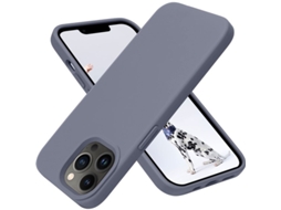 2026 capa Linjou para Iphone 13 Pro Max, Silicone Anti choque Fina e Delgada (lavanda)