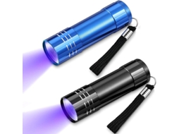 2 Lanternas Uv De 9 Leds Detectores De Luz Negra Portáteis Antorchas Torch C Led Uv Para Atividades Ao Ar Livre E Detecção