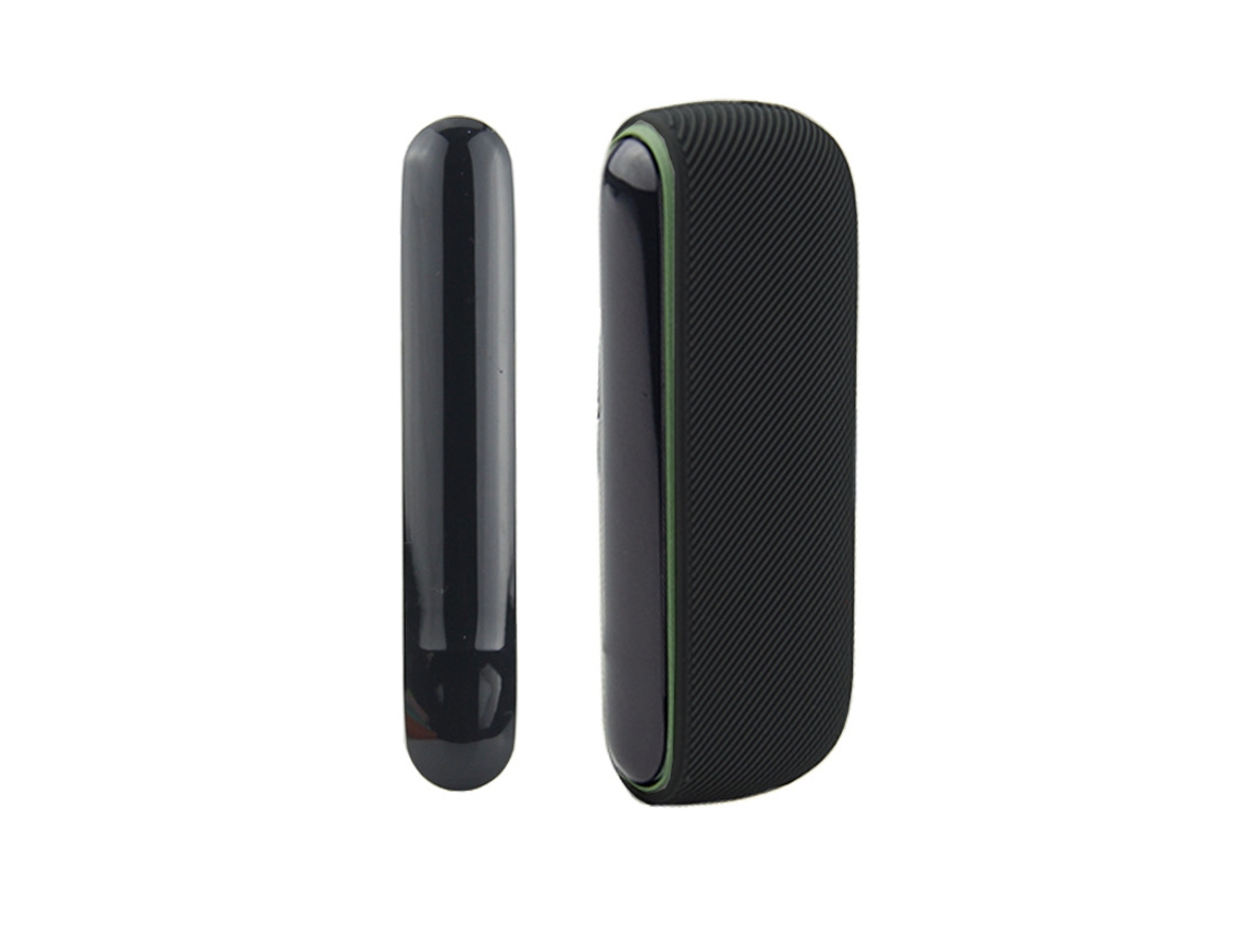 Capa Para Iqos Iluma Modelo De Abertura Lateral Adicionar Painéis Laterais 13x9.5x3cm Silicone Preto Fwinl