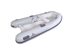 Barco Inflável com Casco de Fibra de Vidro Simples Yacht Hypalon 2.70 M Prateadoplastimo