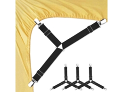 Lurelia Correias Para Lençol Ajustável Elástico Triângulo Resistente Metal Colcha Colchão Cama
